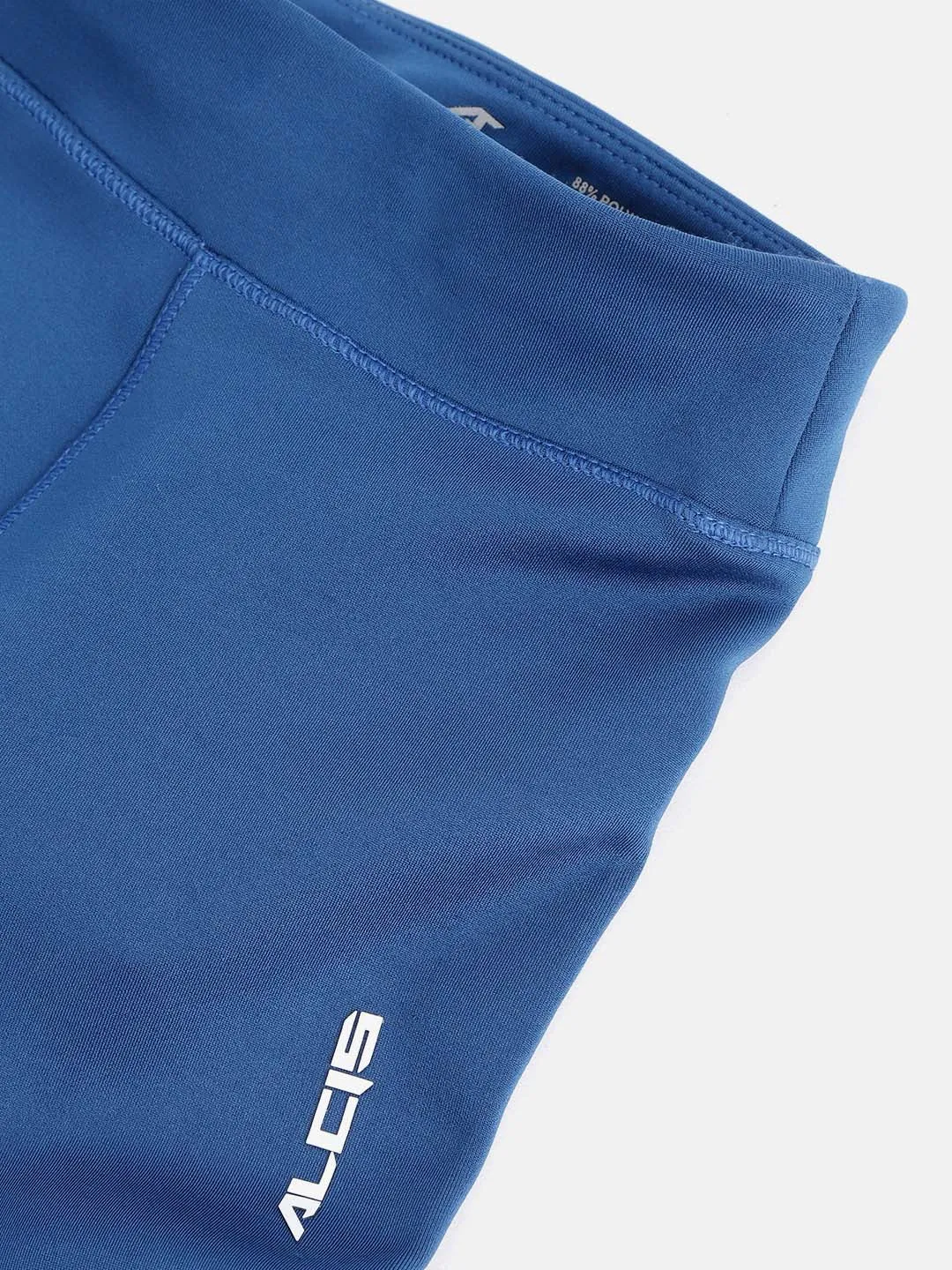 Alcis Girls Blue Solid 3/4th Length Training Joggers Squat Proof Morning Stretch Petite Size Daily Routine