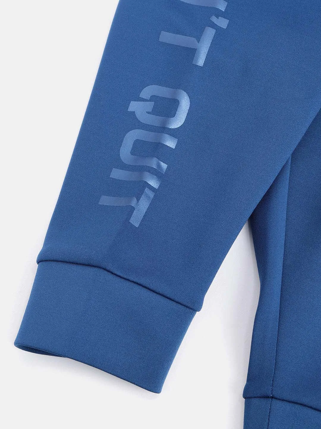 Alcis Girls Blue Solid 3/4th Length Training Joggers Inner Grip Band