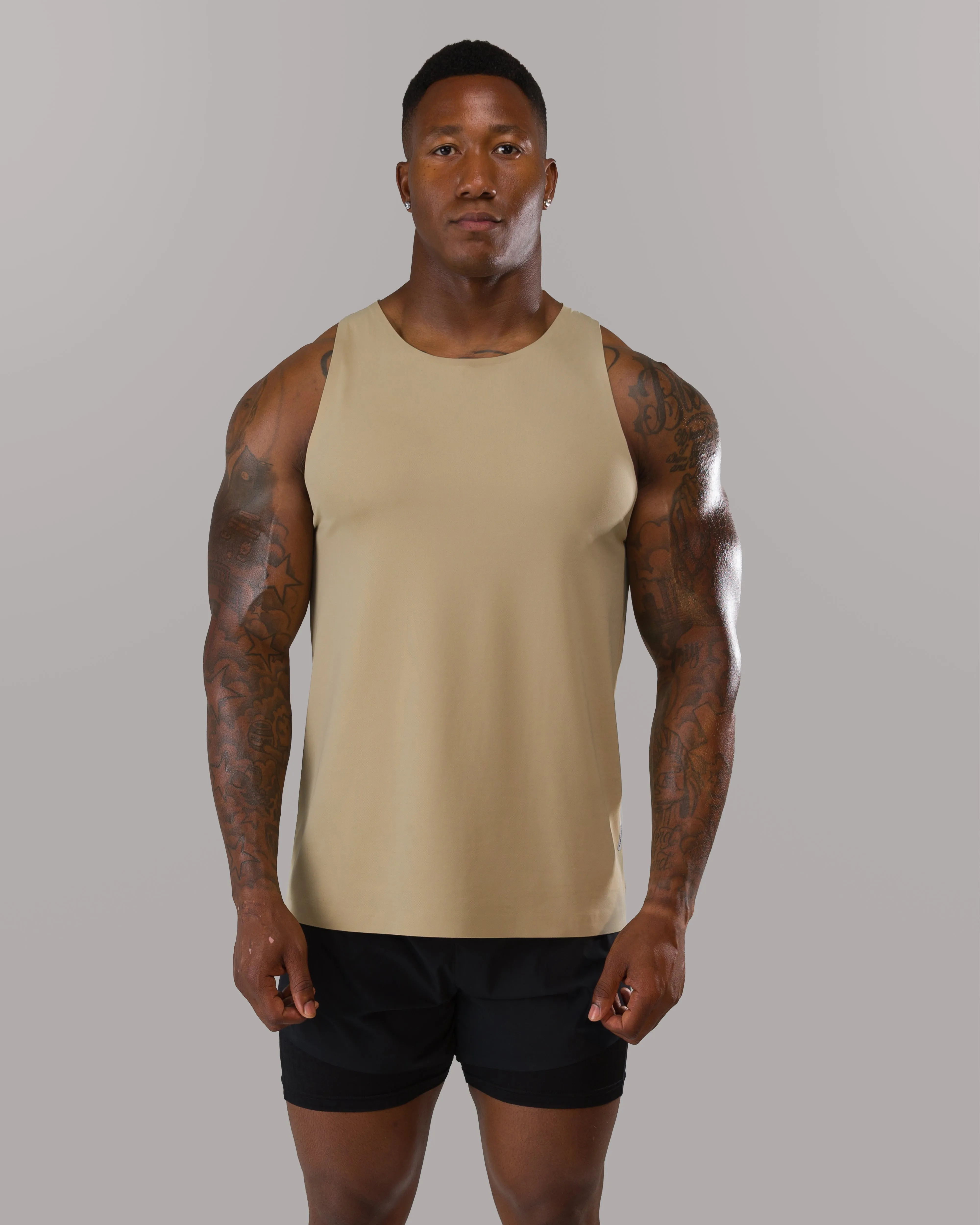 Breathable mesh AeroFlex Tank - Desert Grit