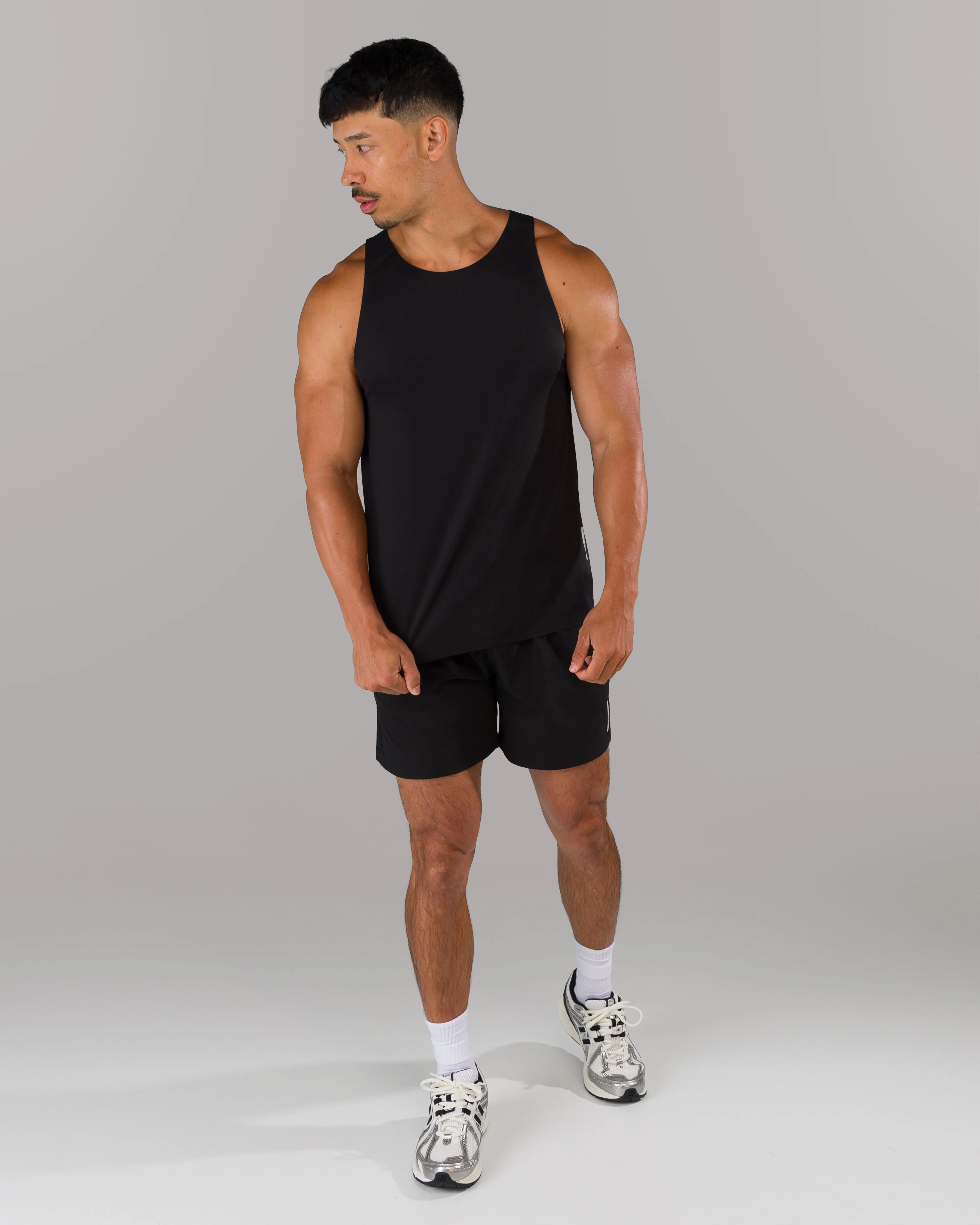 Stretchable Fabric AeroFlex Vault Tank - Black