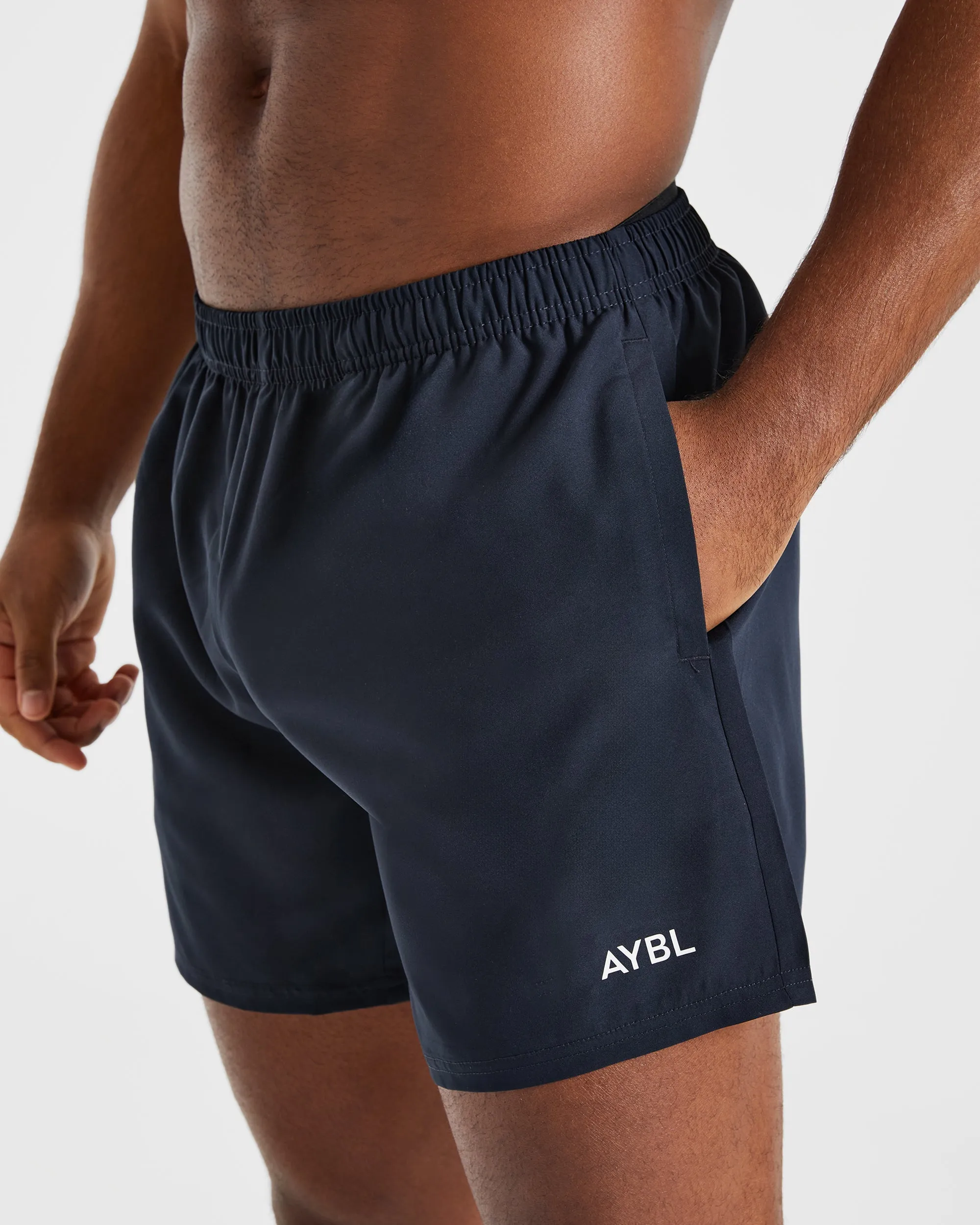 Non Binding Leg Openings Core 5" Shorts - Navy