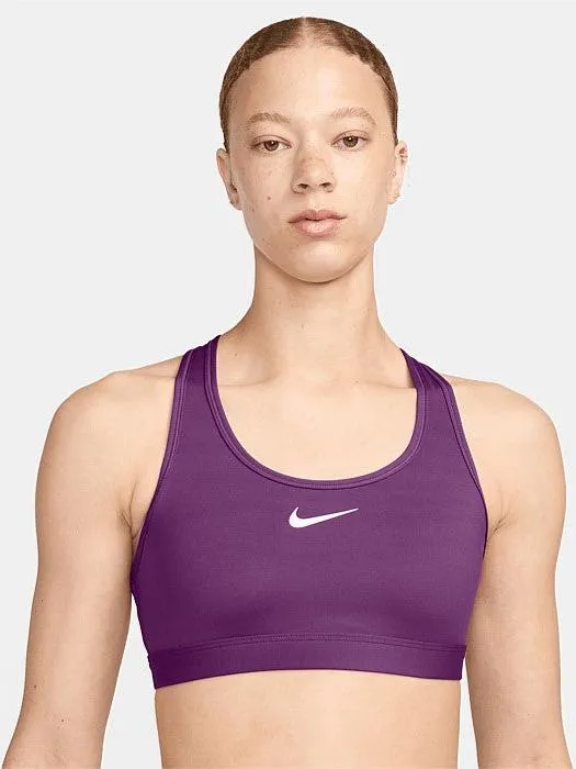 Swoosh Medium Support Sports Bra Flatlock stitching