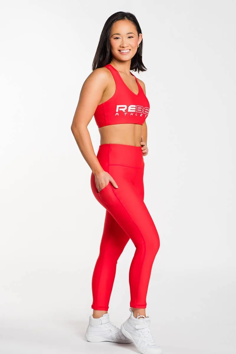 Iconic Legging in Red UltraSoft Lining