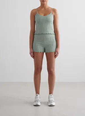 Aqua Tulip Shorts Stylish Outfit Quick Pocket Access