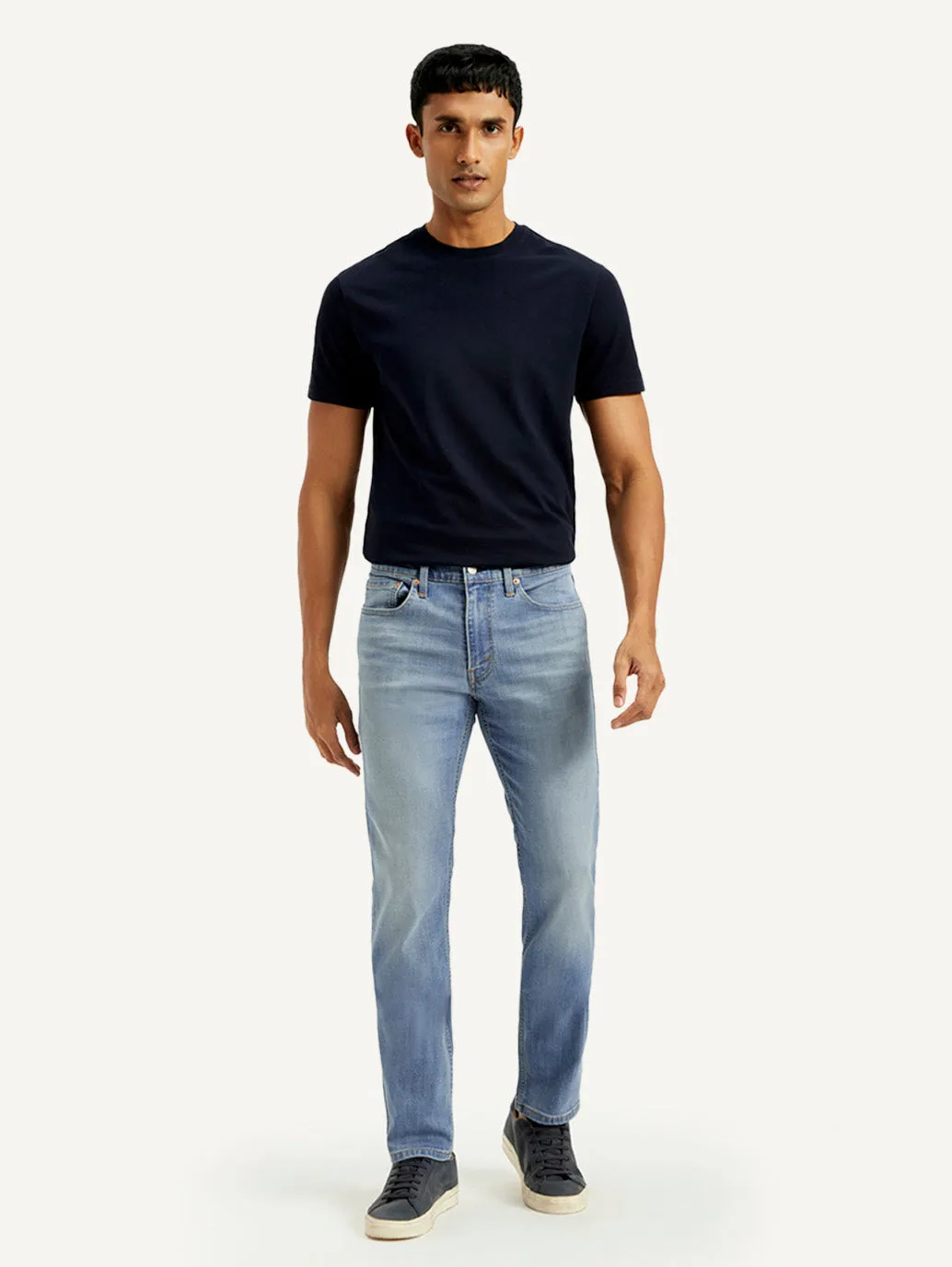Winter Warmth Minimalist Style Picnic Style Fall Outfit Men's 511 Light Blue Slim Fit Mid Rise Jeans