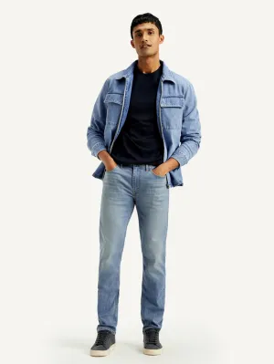 Sleek Comfort Autumn Days Parent Style Men's 511 Light Blue Slim Fit Mid Rise Jeans