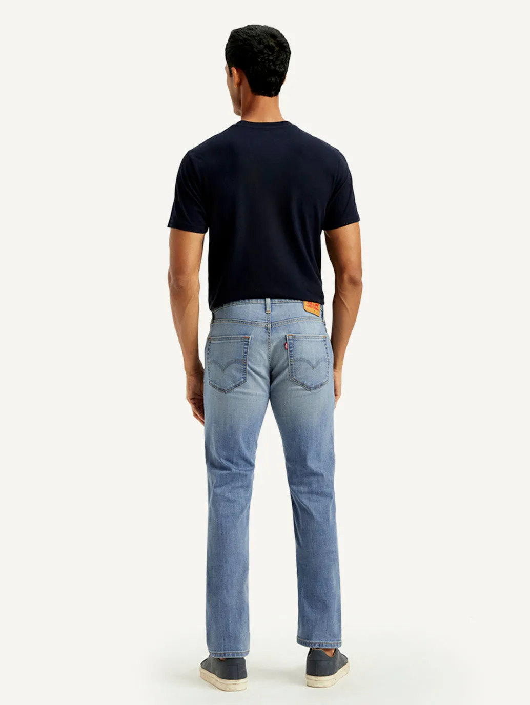Street Routine Common Wear Men's 511 Light Blue Slim Fit Mid Rise Jeans