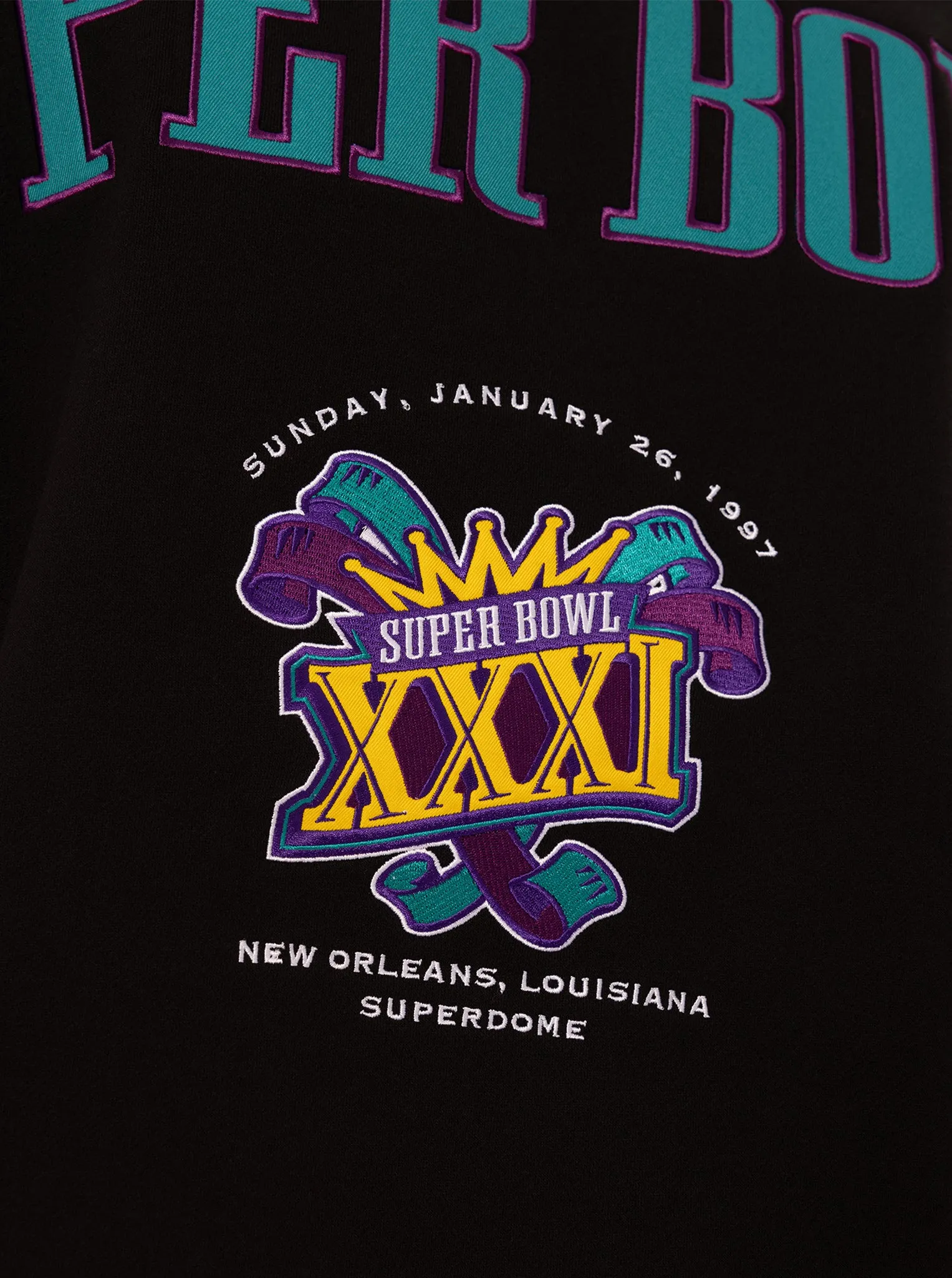 Dual Layered Fabric Superbowl XXXI Crew
