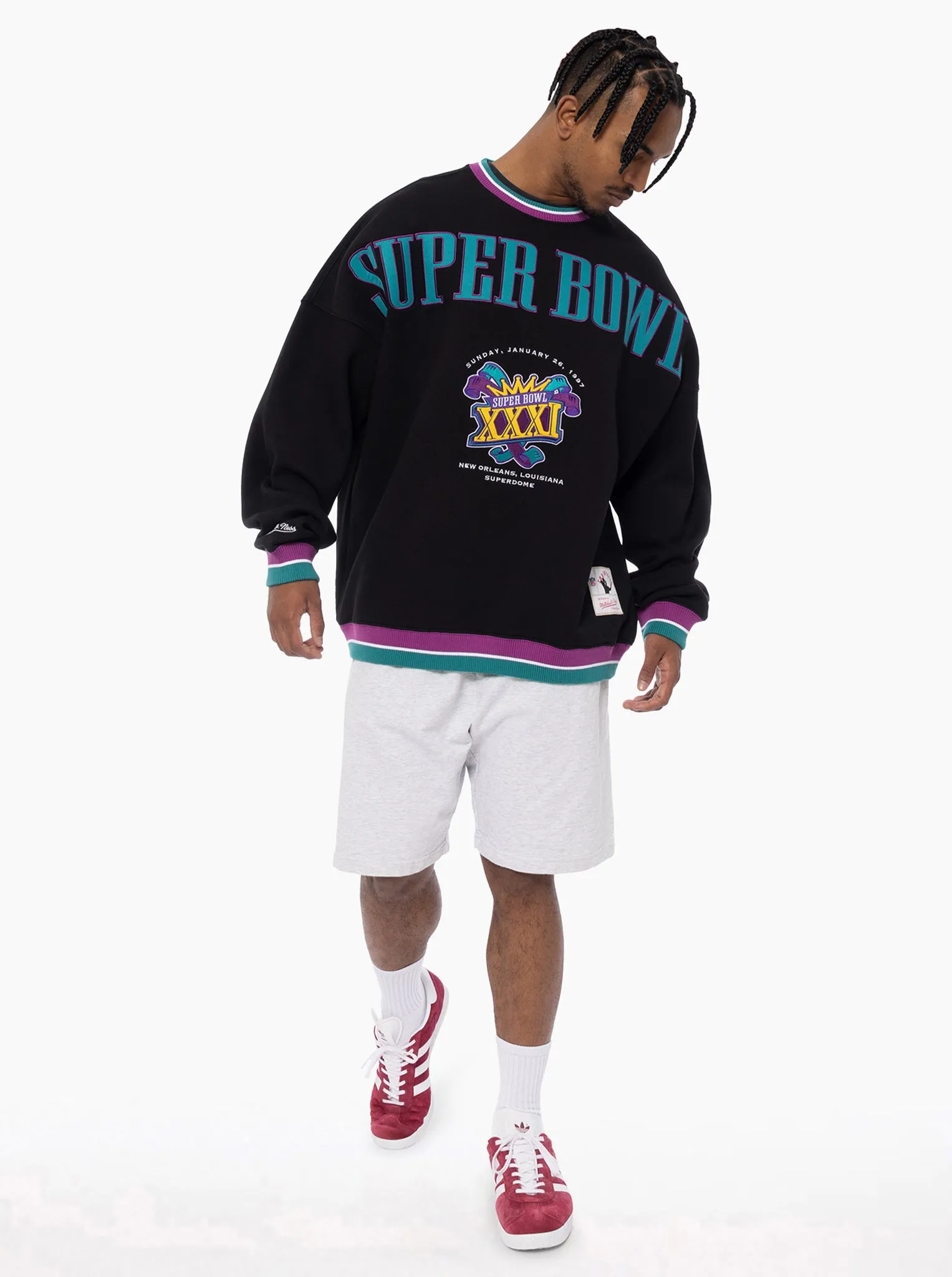 Durable Zipper Cozy Vibe Superbowl XXXI Crew