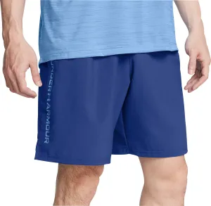 Non Restrictive Movement Under Armour Tech Woven Wordmark Mens Training Shorts - Blue