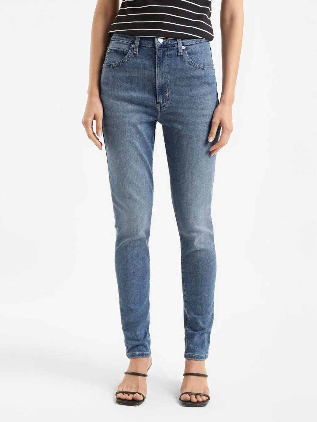 Women's Blue Skinny Fit High Rise Jeans All Season