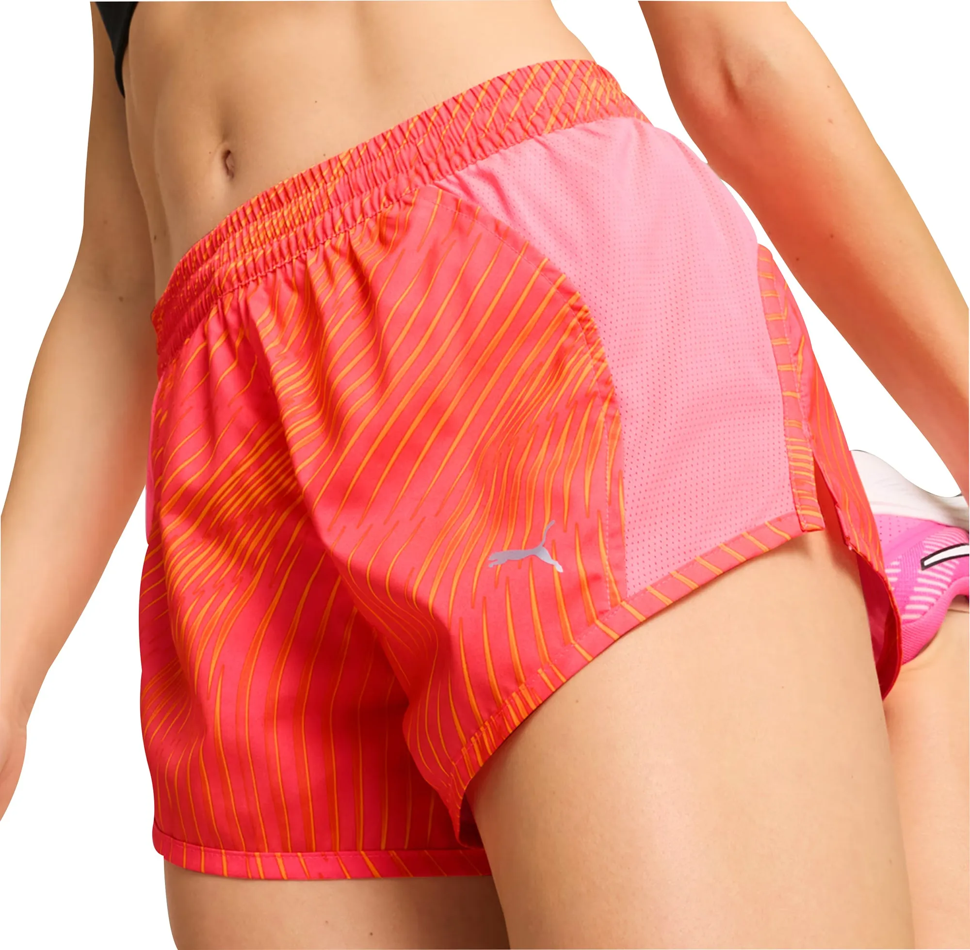 Puma Favourite Velocity 3 Inch Womens Running Shorts - Pink Modern Look