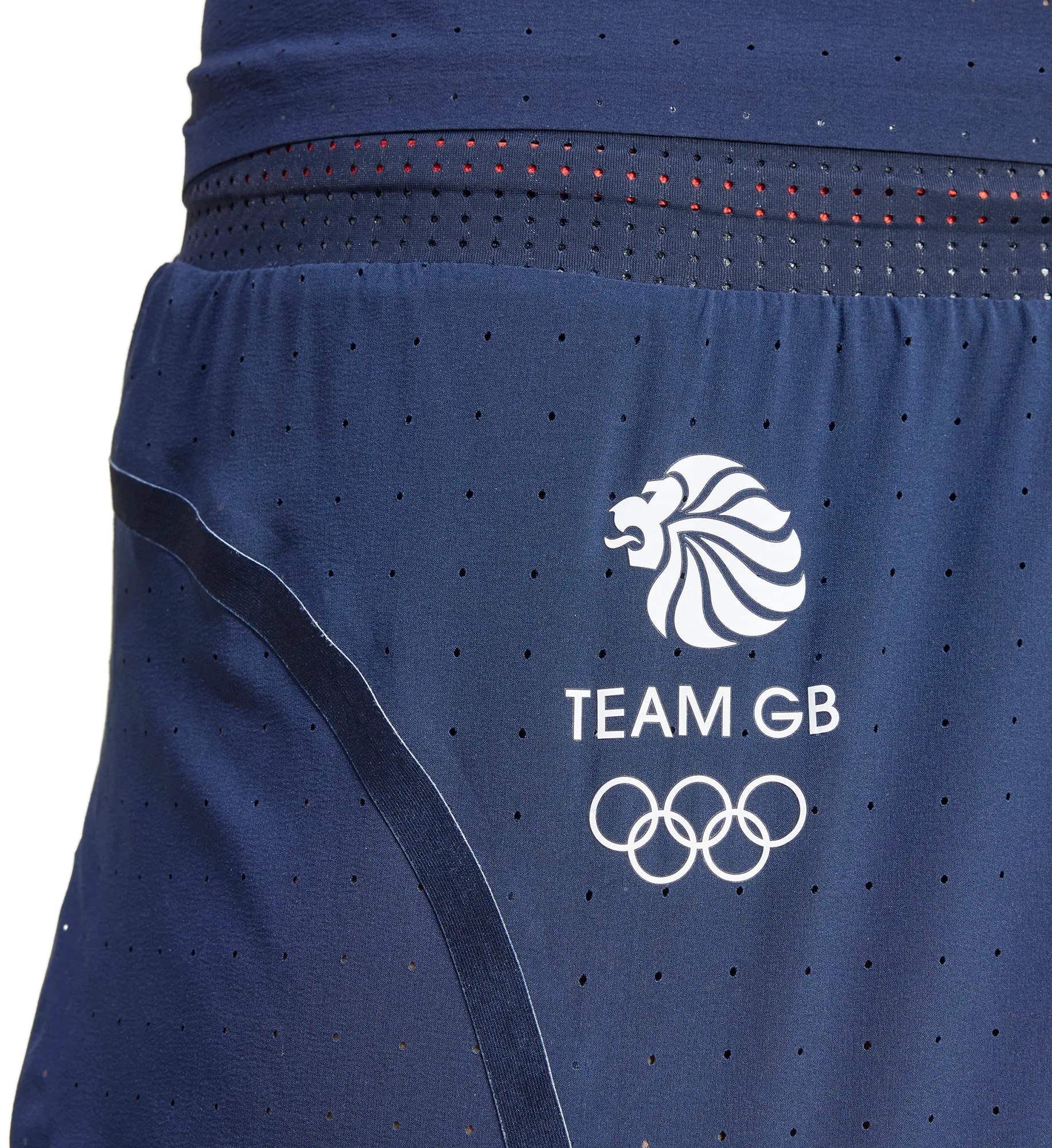 adidas Adizero Team GB Womens Split Running Shorts - Blue Go Casual