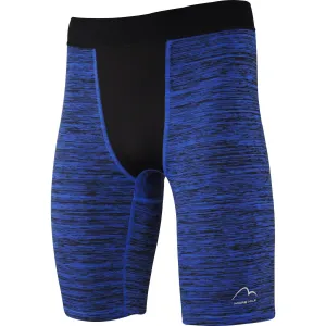 Lightweight Construction More Mile Train To Run Mens Baselayer Short Tights - Blue