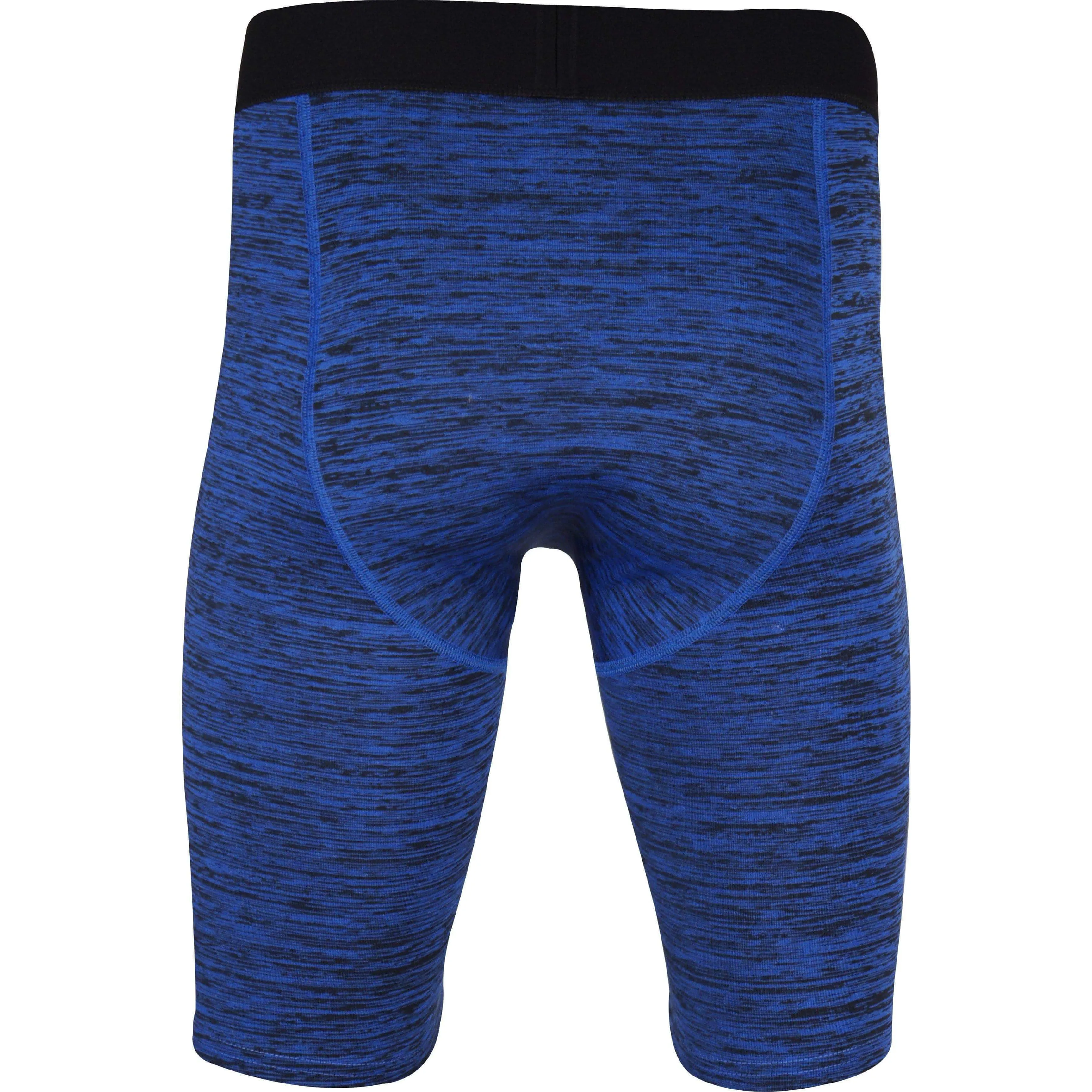Smart Look High Waist More Mile Train To Run Mens Baselayer Short Tights - Blue