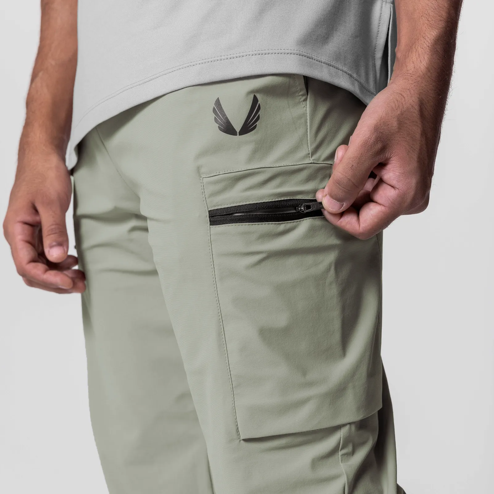 Stain Resistant Smart Look 0656. Tetra-Lite? Standard Zip Jogger - Sage