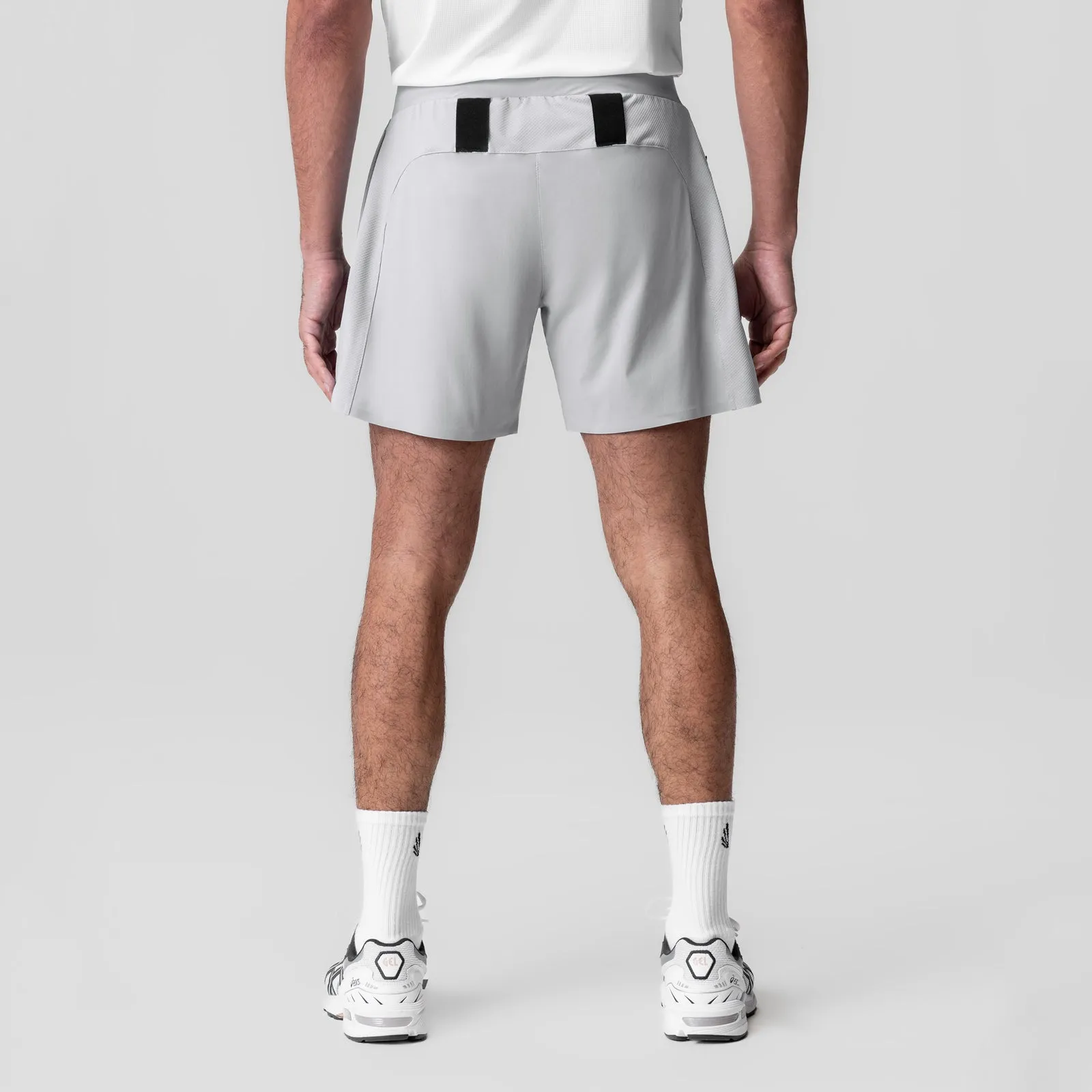 1064. Tetra-Lite? 6" Bonded Training Short - Slate Grey Reinforced Stitching Flexible Stitching