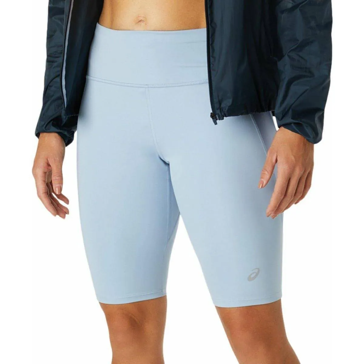 Asics Kasane Sprinter Womens Short Running Tights - Blue Wrinkle Resistant Finish Modular Storage Design