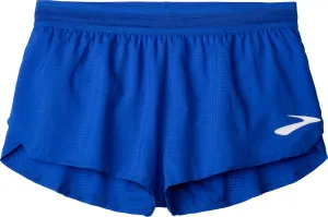 Clean Mood Brooks Elite 3 Inch Split Mens Running Shorts - Blue