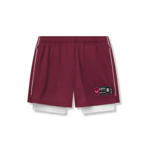 Anti-bacterial loafers 0991. Ion-Mesh 5" Liner Short - Crimson