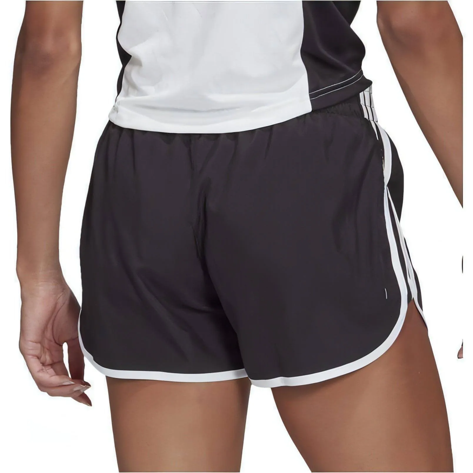 Breathable fabric construction Chic Look adidas 3 Inch Marathon 20 Womens Running Shorts - Black