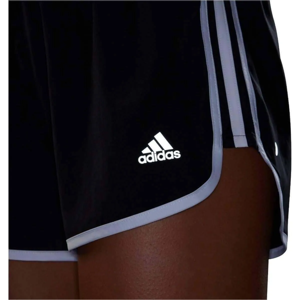 adidas 3 Inch Marathon 20 Womens Running Shorts - Black Game Day