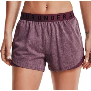 Snag Free Fabric Technology Anti Static Material Under Armour Play Up 3.0 Twist Womens Training Shorts - Purple