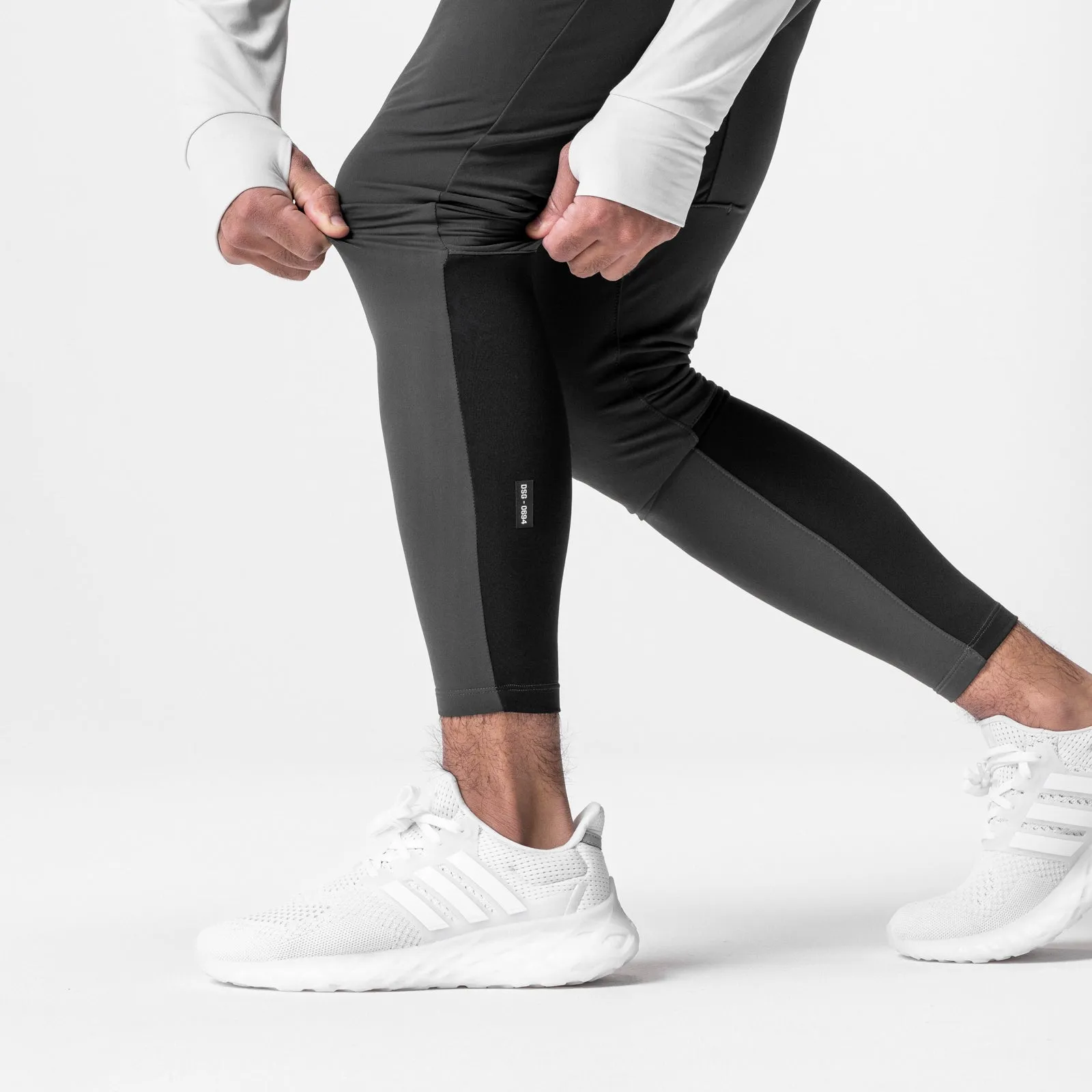 0694. Thermal Hybrid Jogger - Space Grey Distressed finish Multi-way wear
