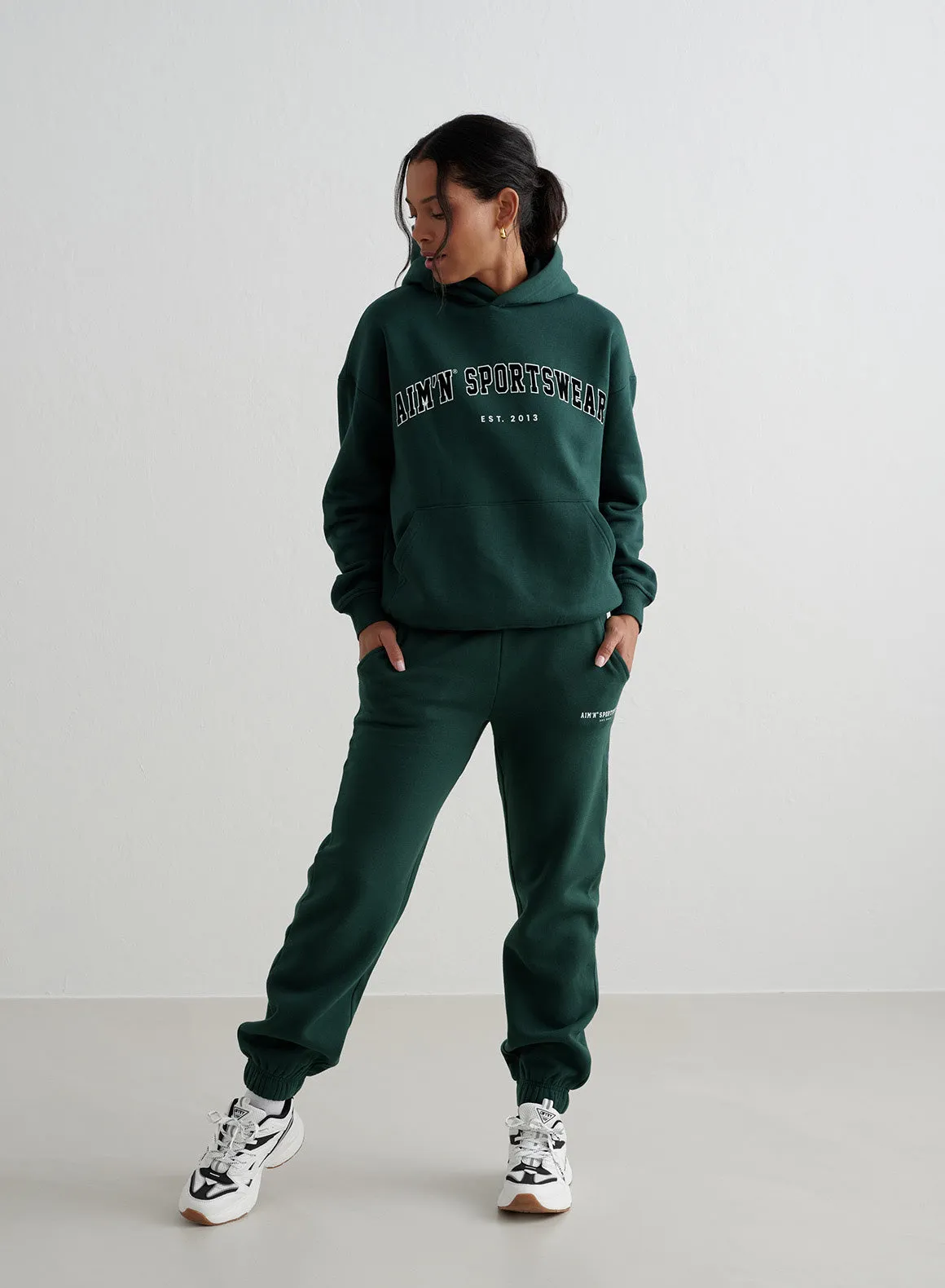 StaticDissipativeFabric Deep Emerald Varsity Classic Sweatpants