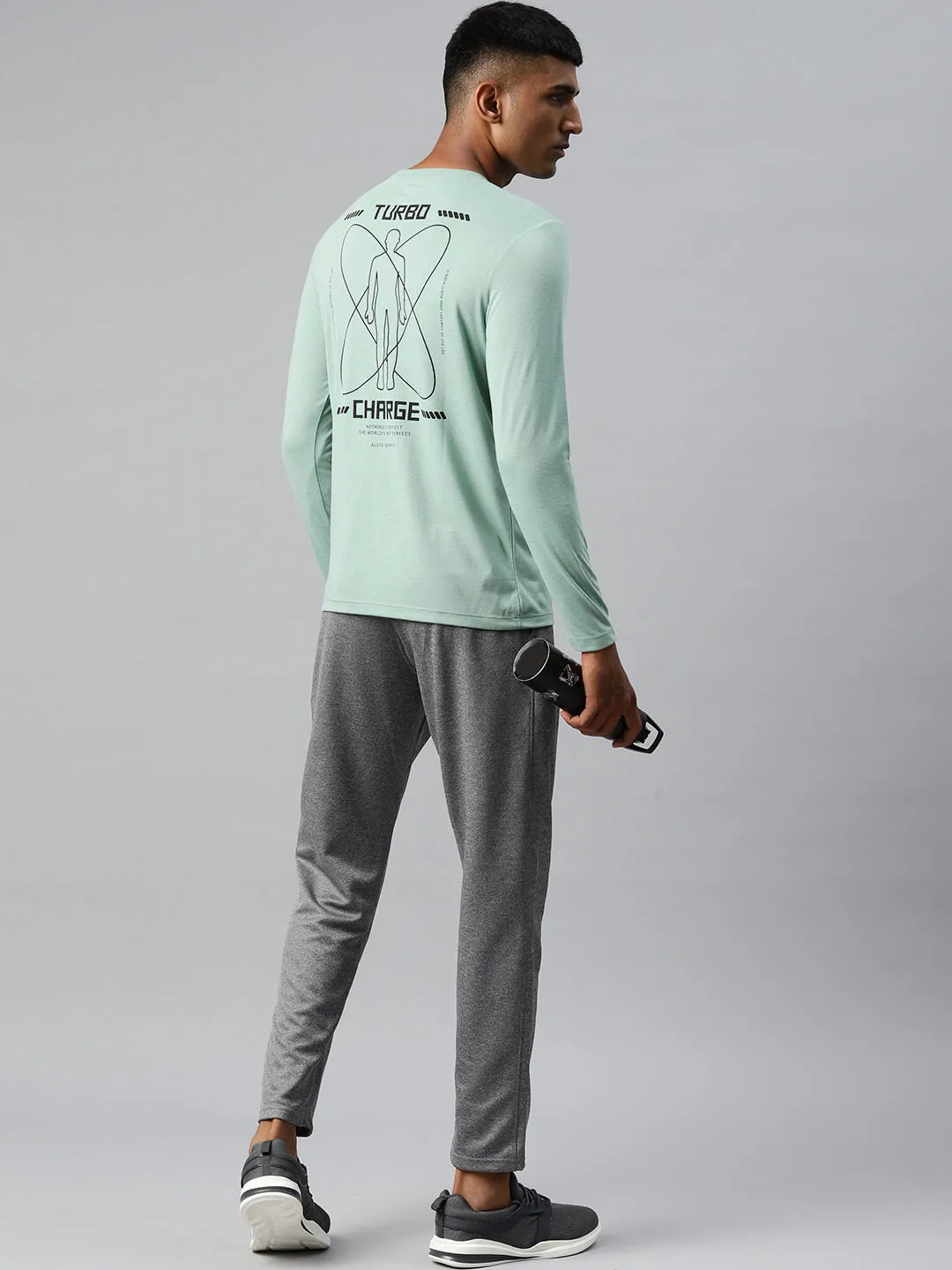 Alcis Men Typography Printed Sports T-shirt Resort Mood