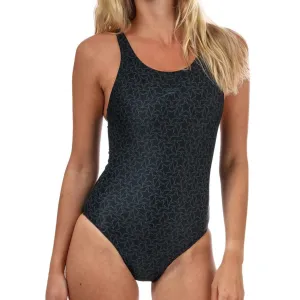 Girls Trip Speedo Boomstar Allover Muscleback Womens Swimsuit - Black