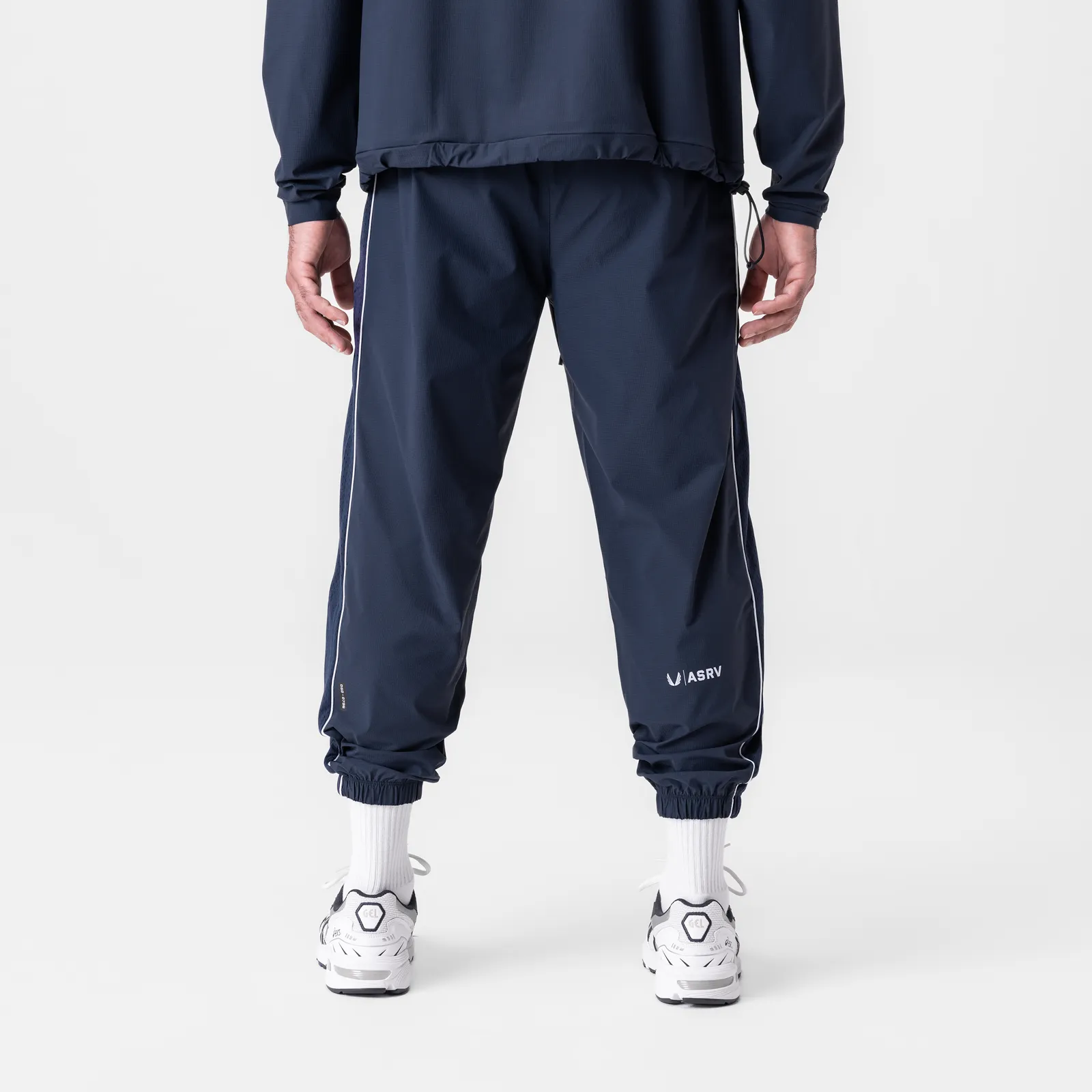0796. Ripstop Oversized Track Pant - Navy "Patch" Universal Fit System Smooth Finish