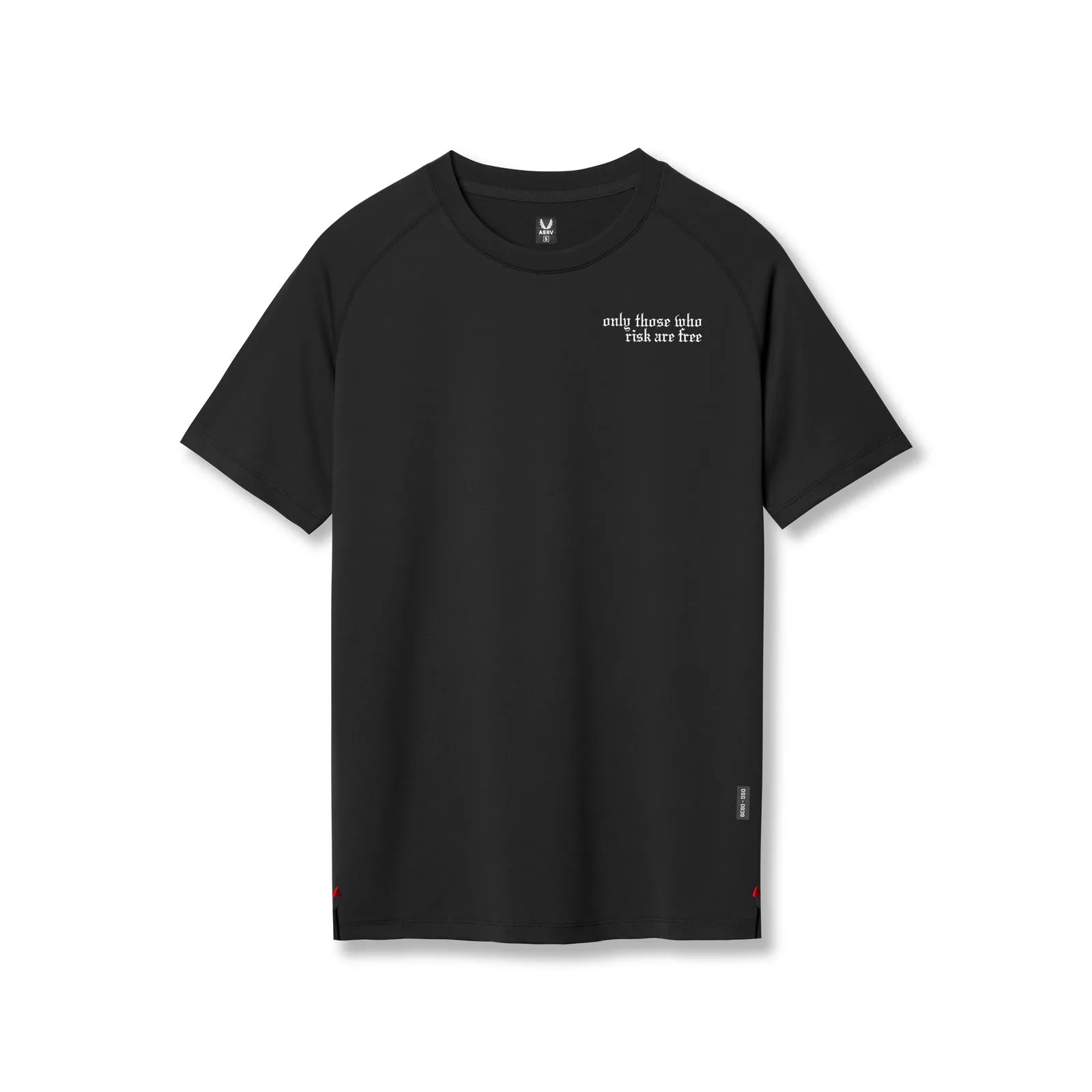 Premium Cotton Blend 0839. 3D-Lite? 2.0 Lycra? Fitted Tee - Black "Brush Wings"