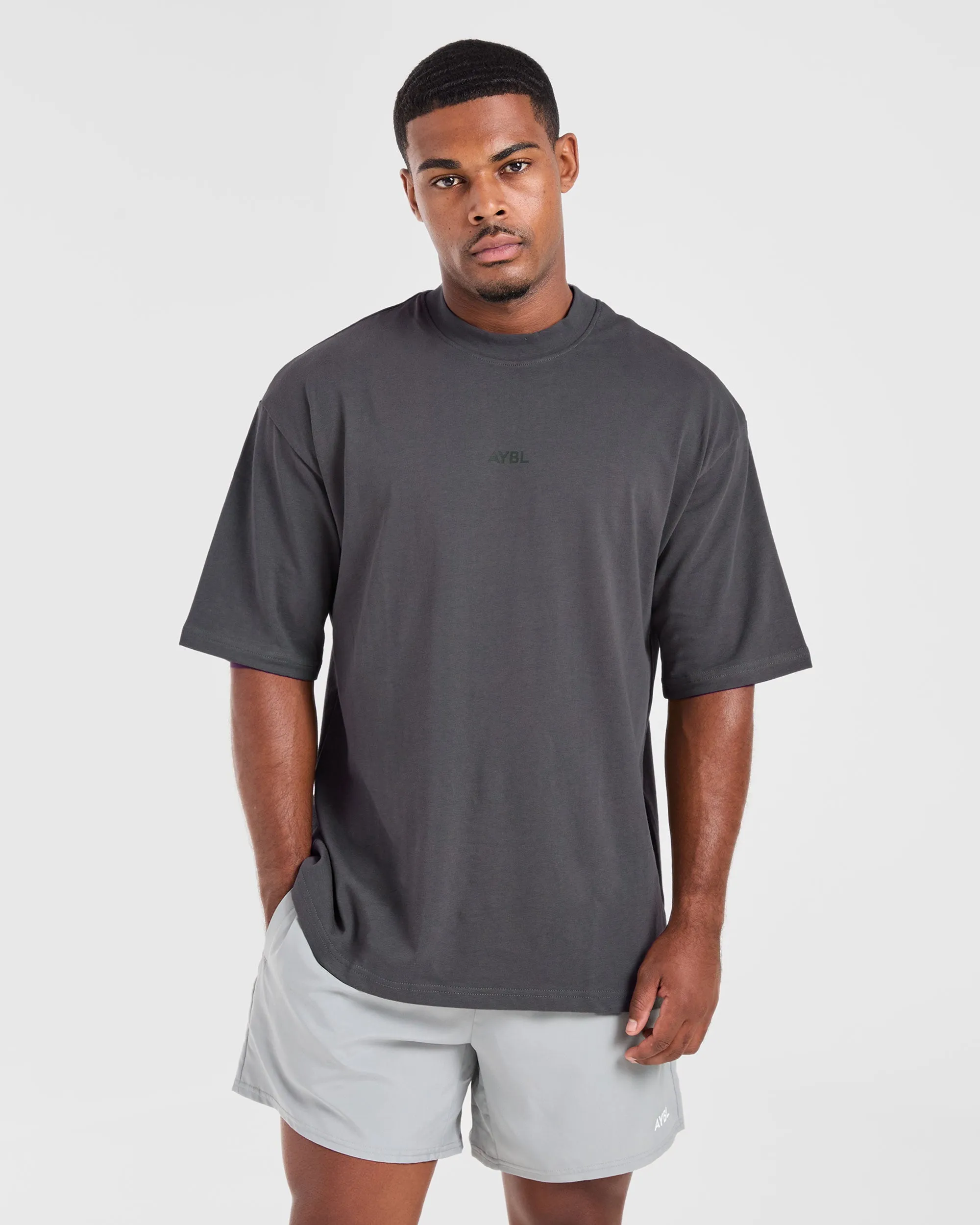 Craft Oversized T Shirt - Charcoal MoistureWicking