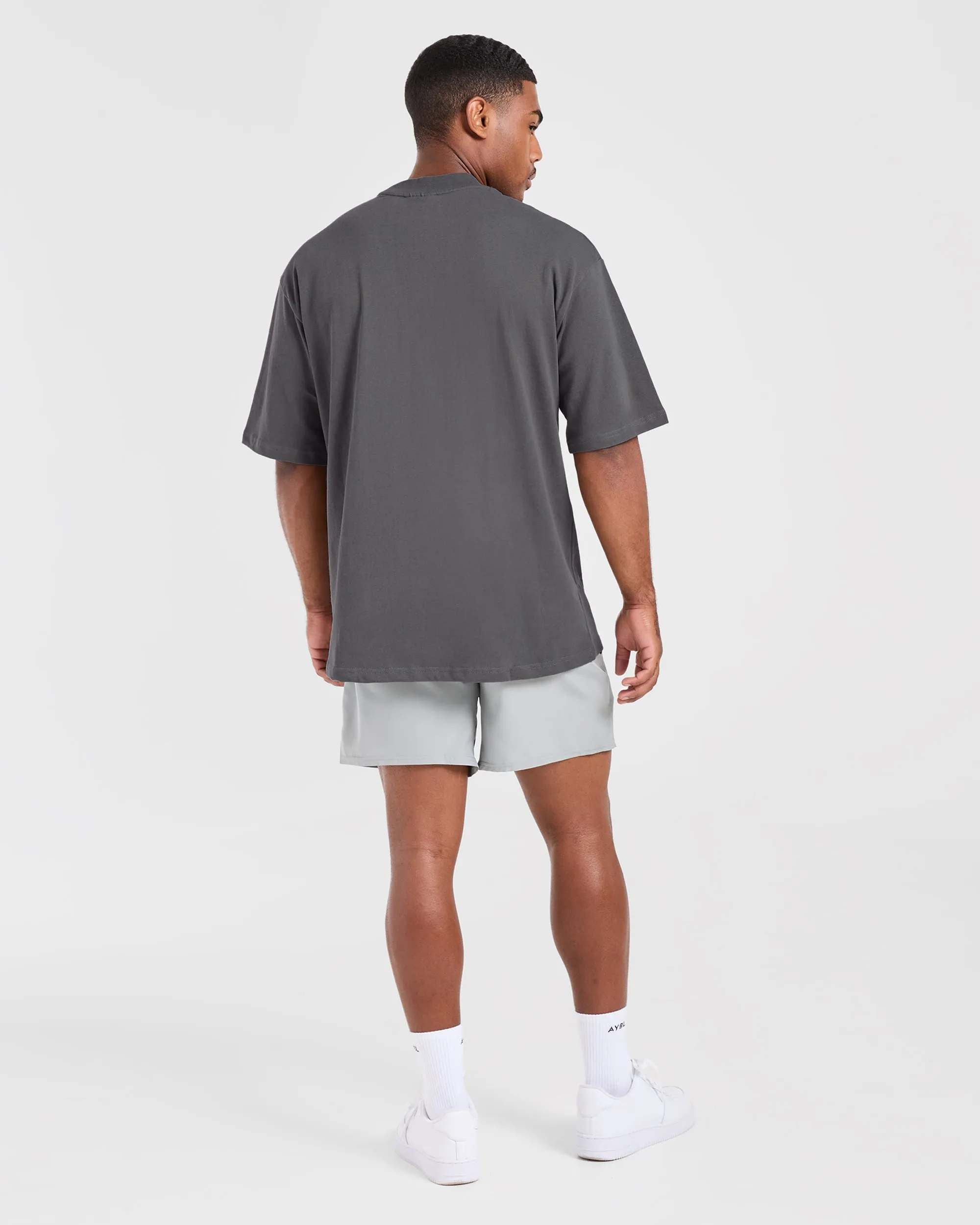 Effortless Look Craft Oversized T Shirt - Charcoal