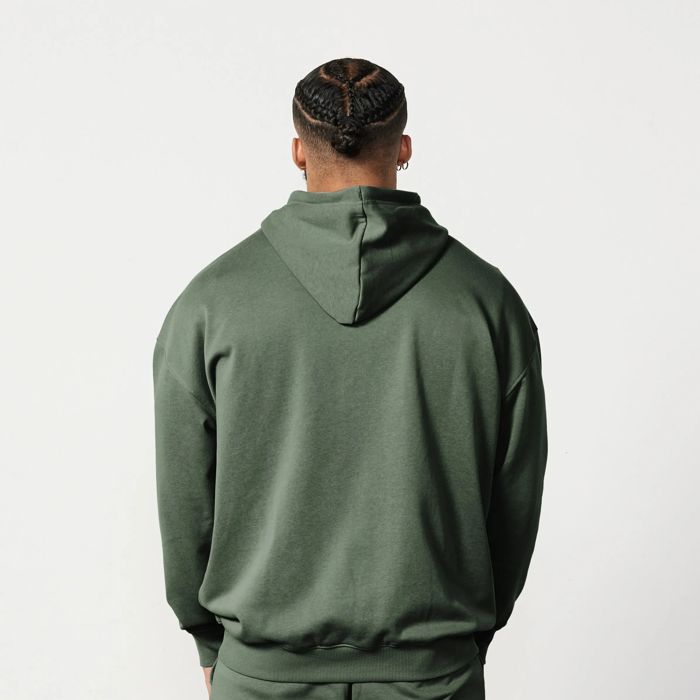 Vanquish Essential Forest Green Oversized Pullover Hoodie Abrasion Resistant Fabric