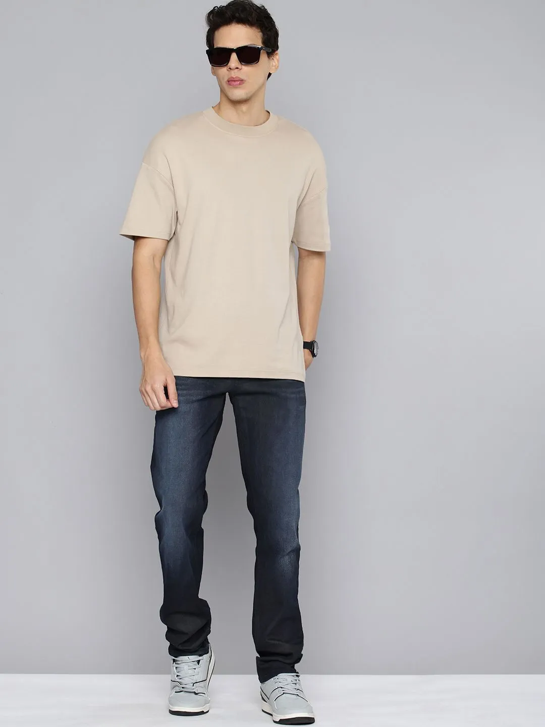 Tagless Design Core Fit Men's Redloop 511 Navy Blue Slim Fit Mid Rise Jeans
