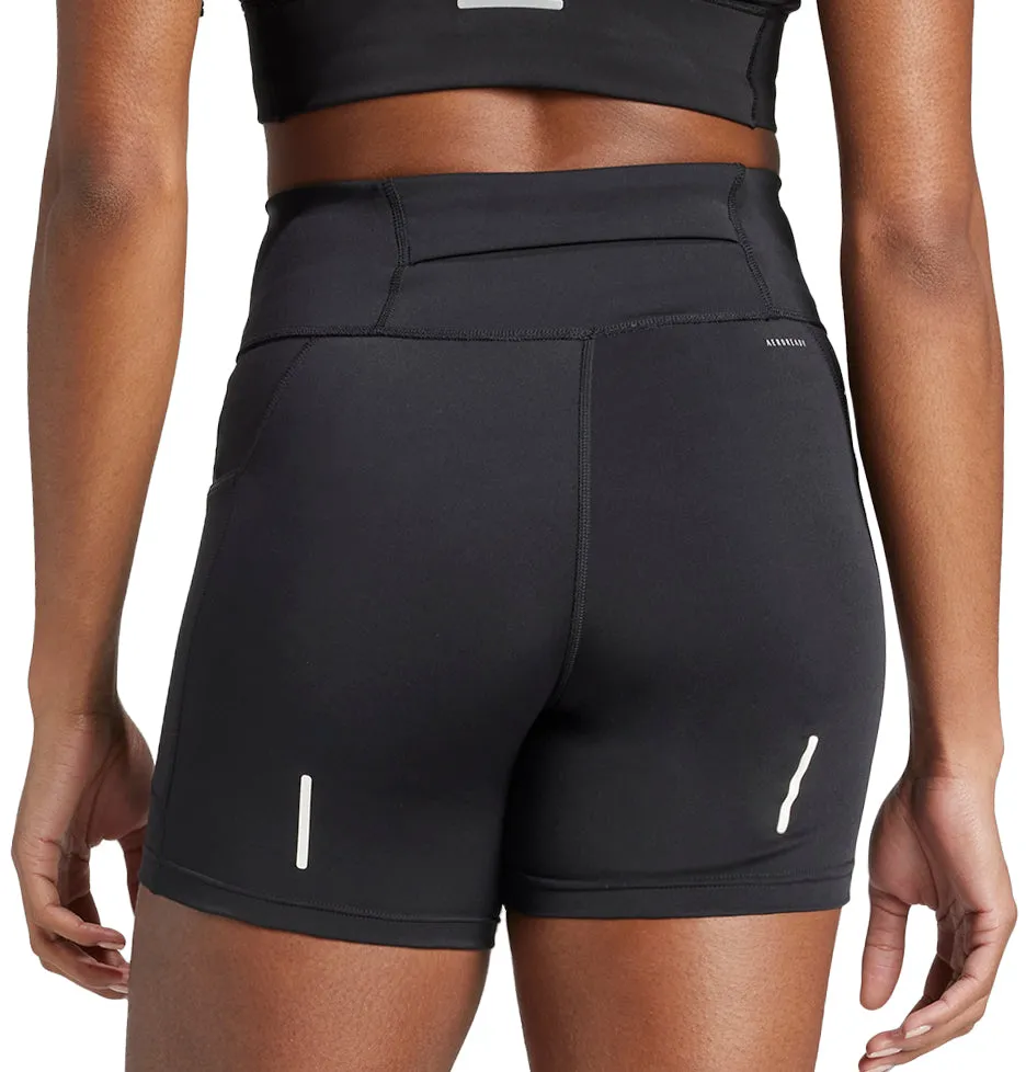 high waisted adidas DailyRun 5 Inch Womens Short Running Tights - Black