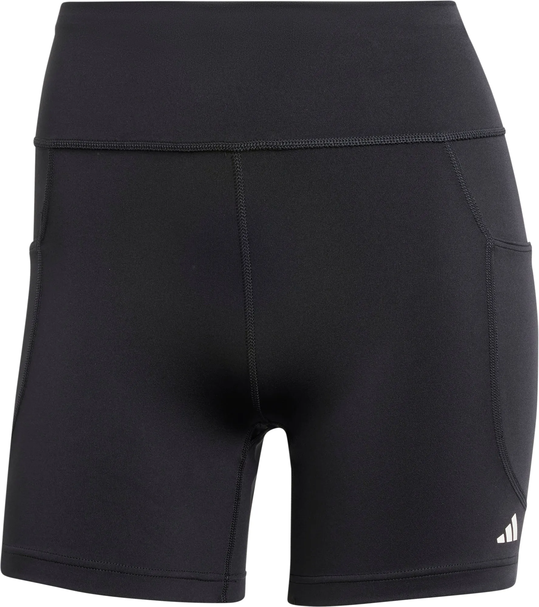 petite size adidas DailyRun 5 Inch Womens Short Running Tights - Black
