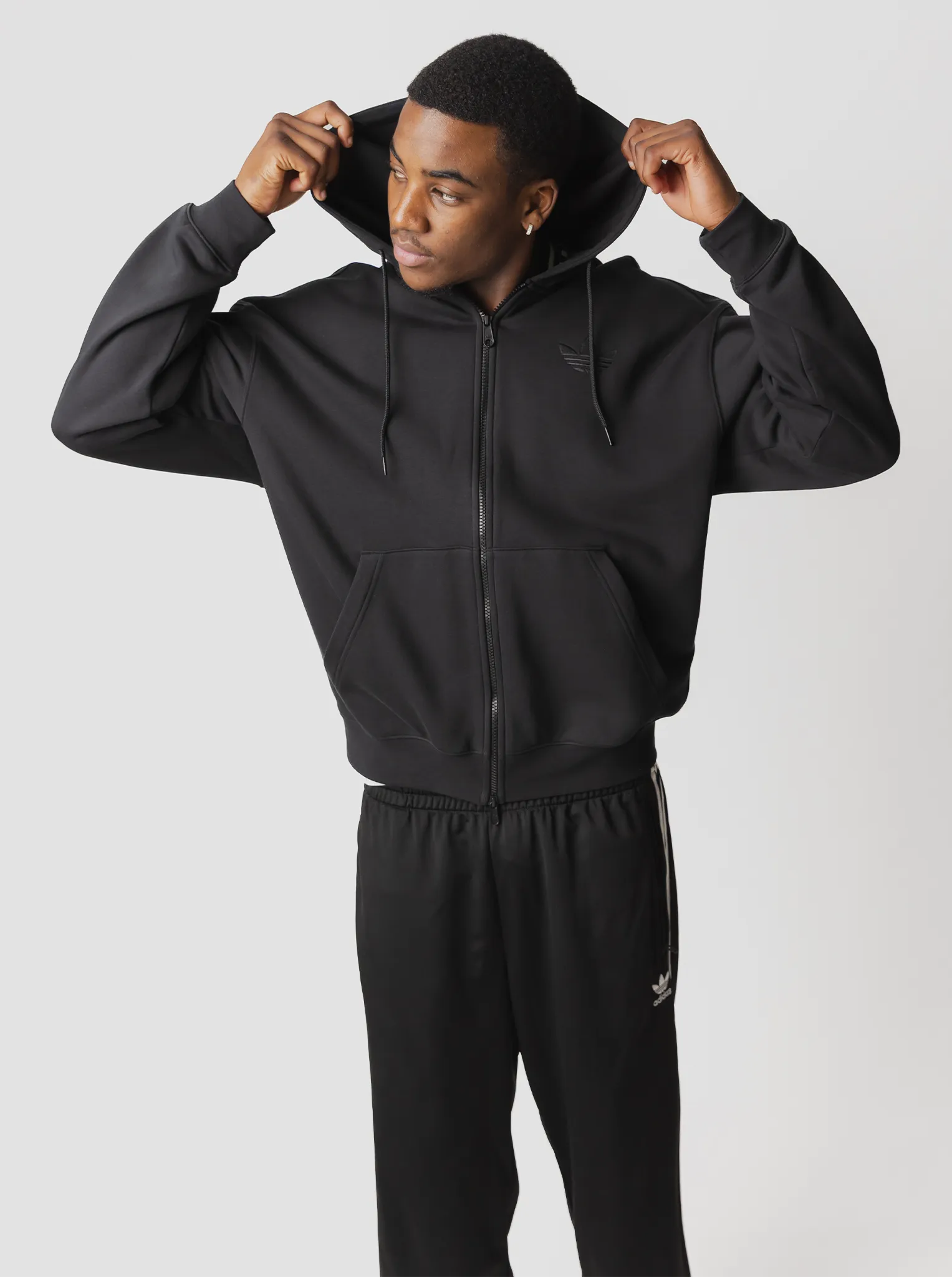 Adicolor Oversized Full-Zip Hoodie Wind Resistant Coating
