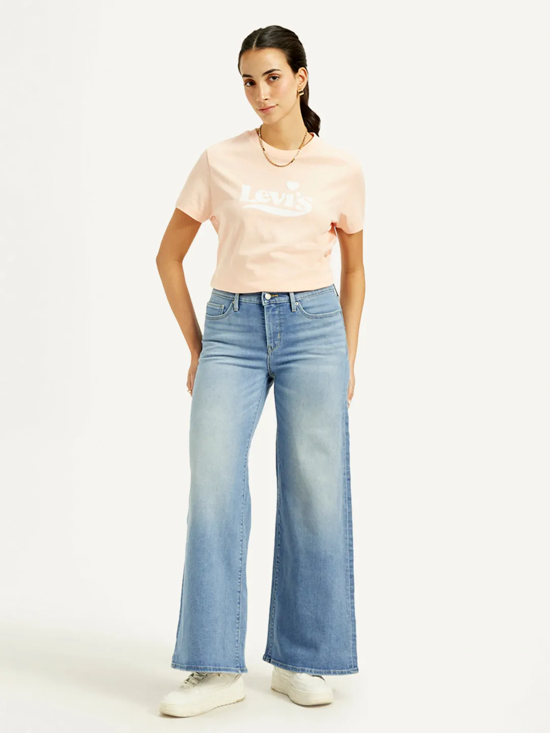 Stretch Unisex Wear Classic Wear Autumn Days Family Style Eco Friendly Women's 318 Blue Flared Fit Mid Rise Jeans