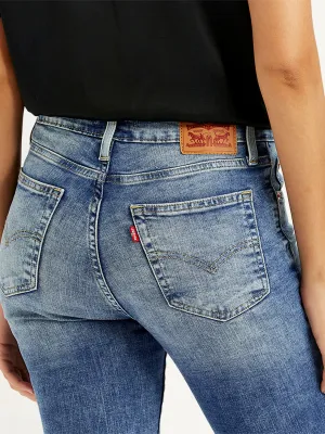 Women's 721 Blue Skinny Fit High Rise Jeans Loose Spring Mood