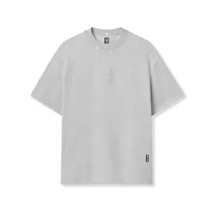 Award-winning 0797. Tech Essential? Relaxed Tee - Heather Grey "Space Bracket"