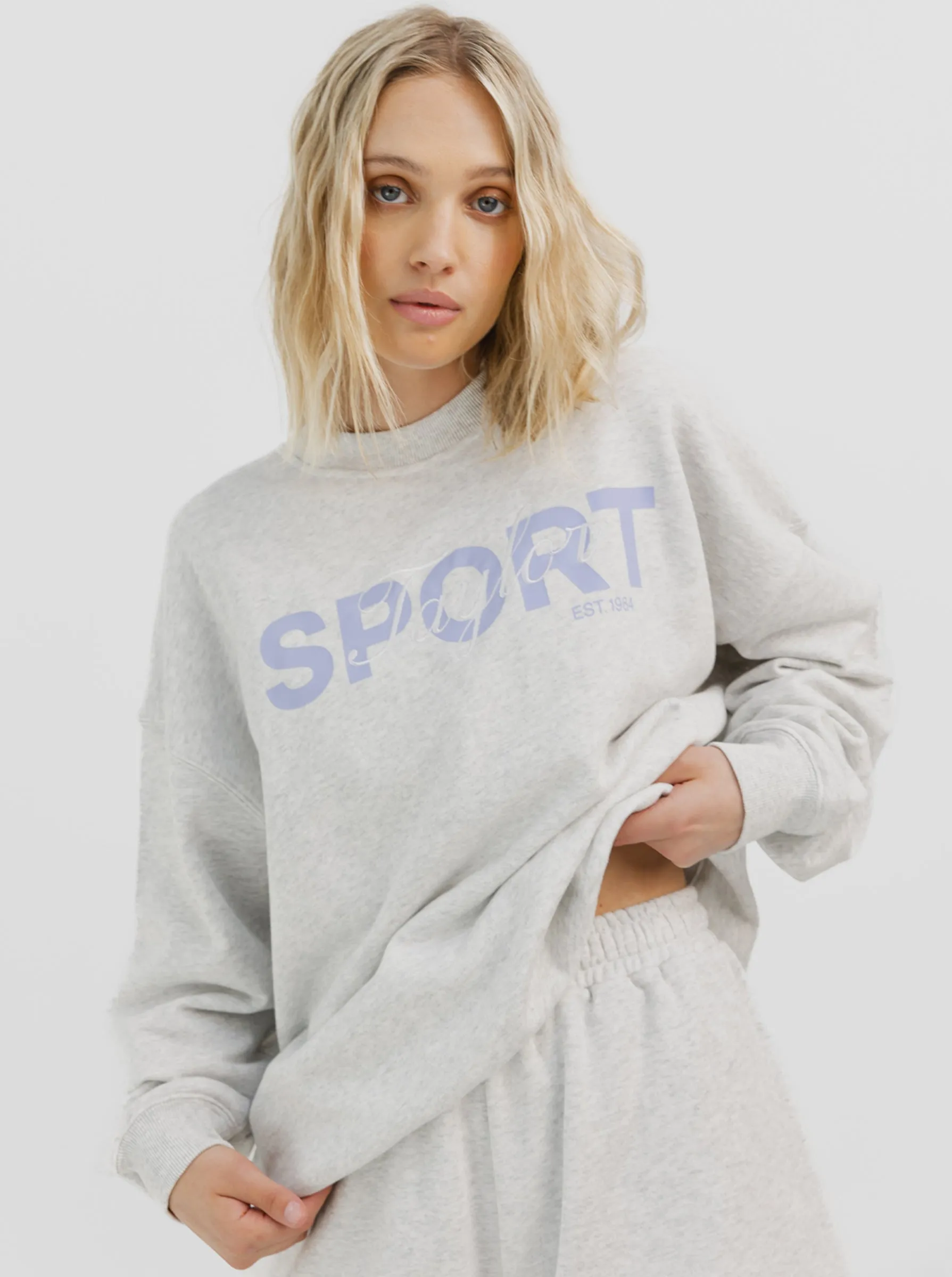 Flexible Fabric Heritage Crew In Snow Marle