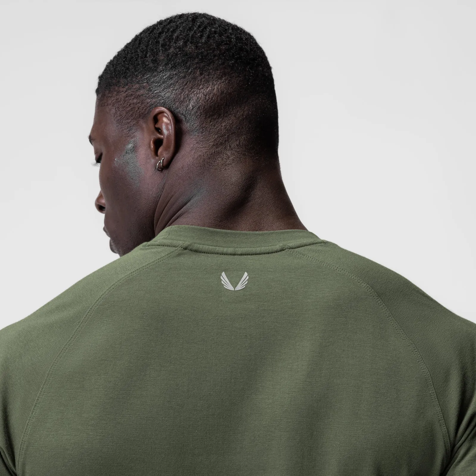 Machine washable Taped Neckline 0767. Supima? Established Tee - Olive