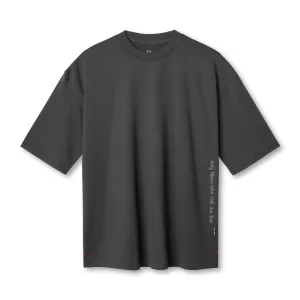 Bright and Bold vacation wear 0841. 3D-Lite? 2.0 3/4-Sleeve Oversized Tee - Space Grey "OTWR"