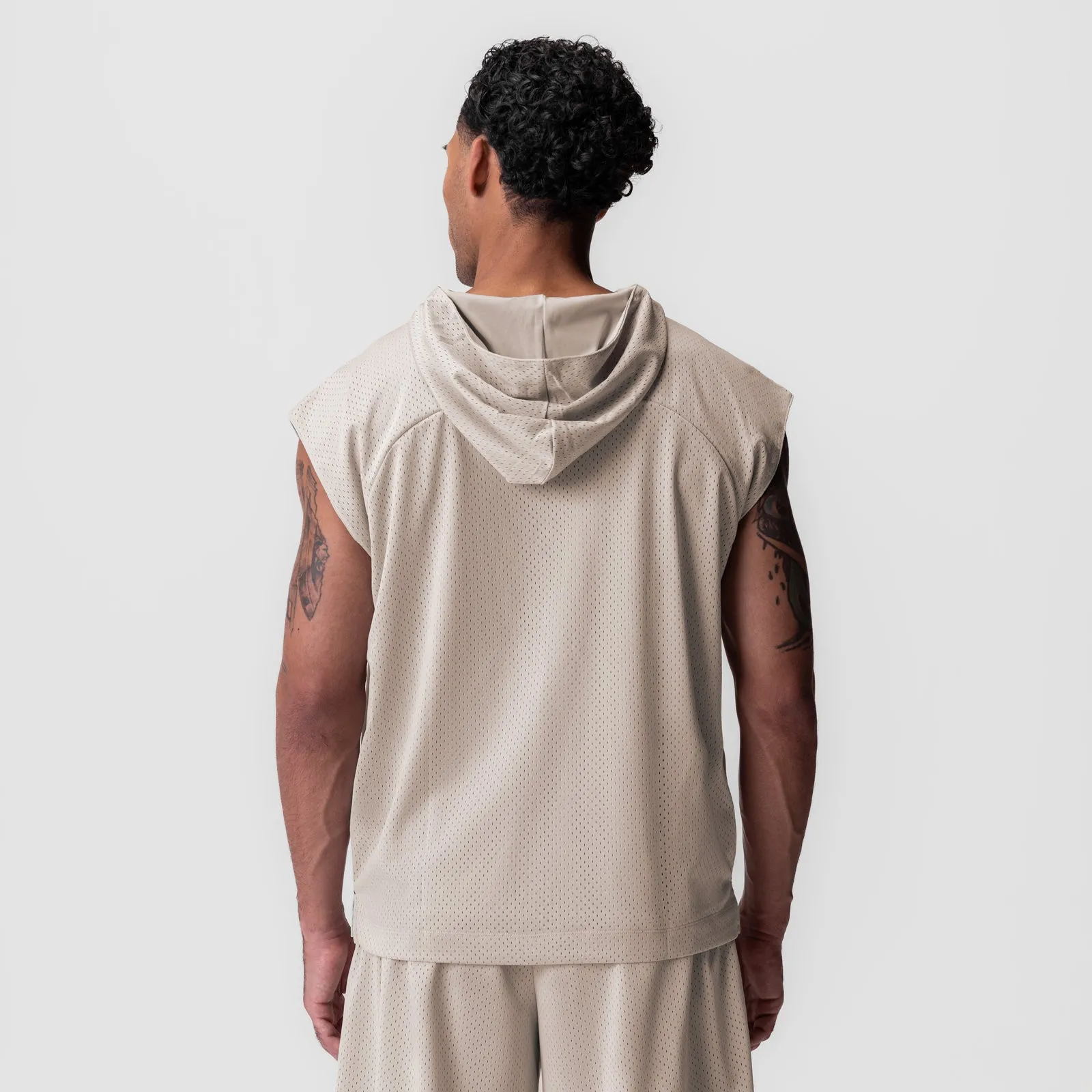 Street Ready Warm Comfort 0983. Reversible 2-in-1 Cutoff Hoodie - Chai