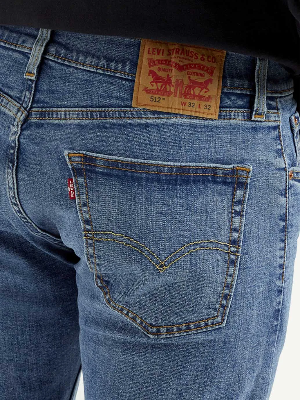 Men's 505 Mid Indigo Straight Fit Mid Rise Jeans Street Fashion Breathable