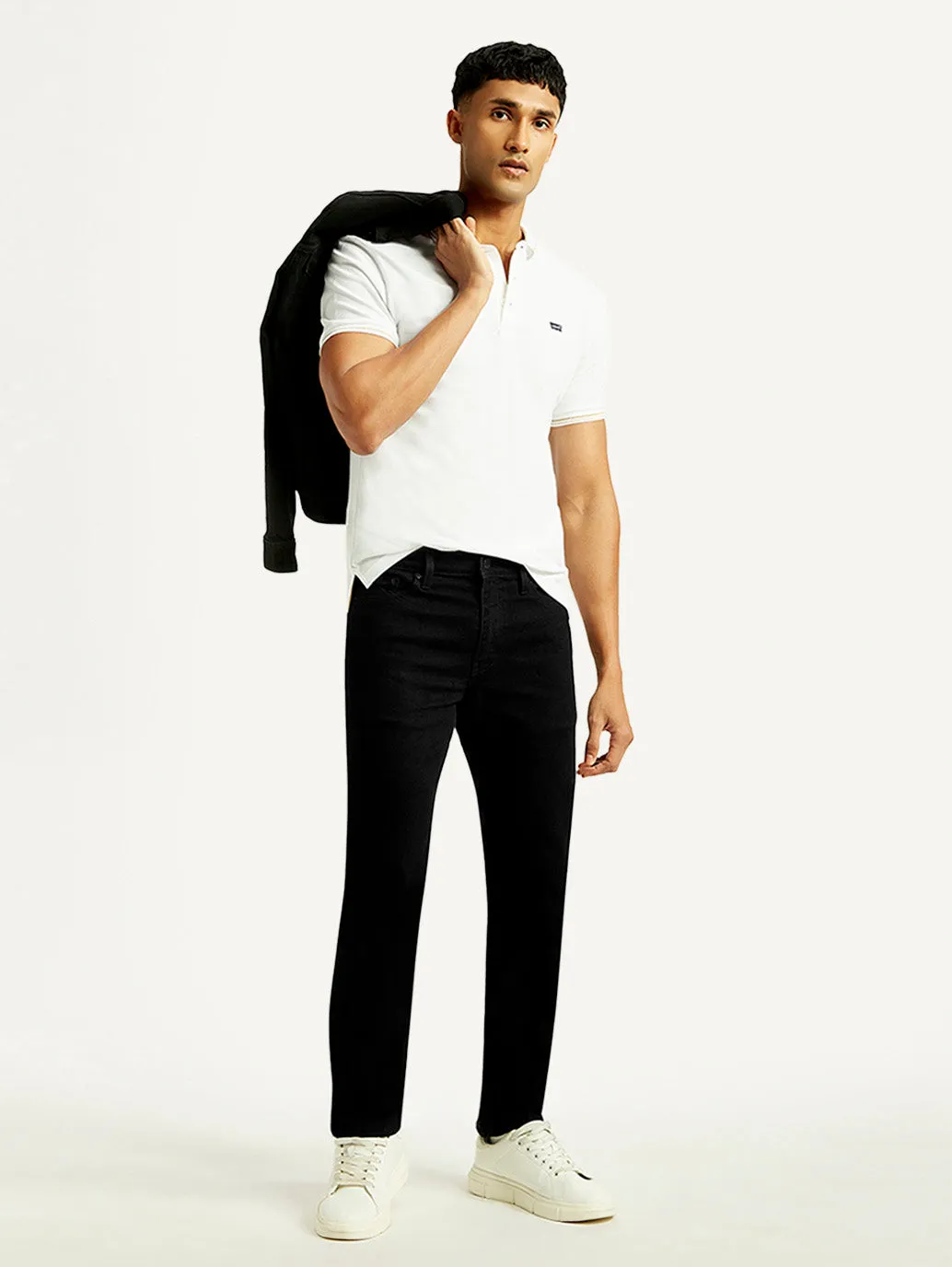 Men's 511 Black Slim Fit Mid Rise Jeans City Outfit
