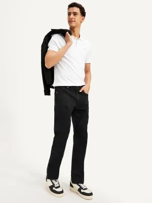 Casual Friday Urban Explorer Men's Redloop 513 Black Slim Straight Fit Mid Rise Jeans